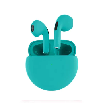 Headset Bluethooth TWS Pro 6 Pro6 Earphone Mic HiFi Stereo Touch Earbuds