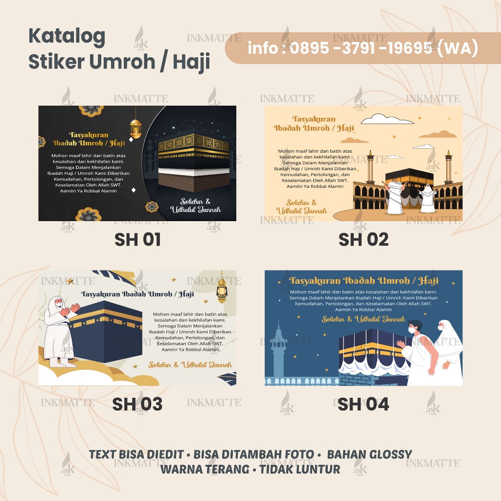 Jual STIKER HAJI / STIKER UMROH / TASYAKURAN HAJI / TASYAKURAN UMROH ...