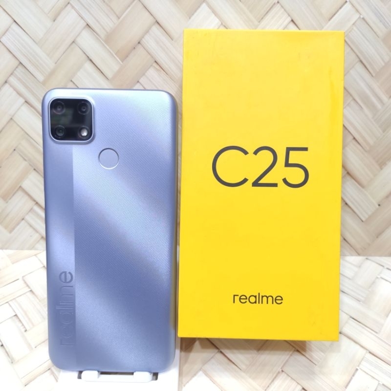 Jual Realme C25 4/64GB Handphone second fullset original bergaransi ...