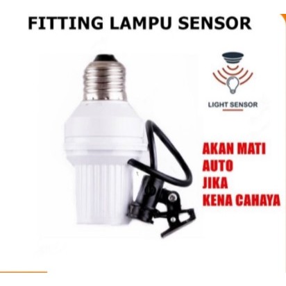 Jual Fitting Lampu Sensor Cahaya Otomatis Untuk Segala Lampu Fiting