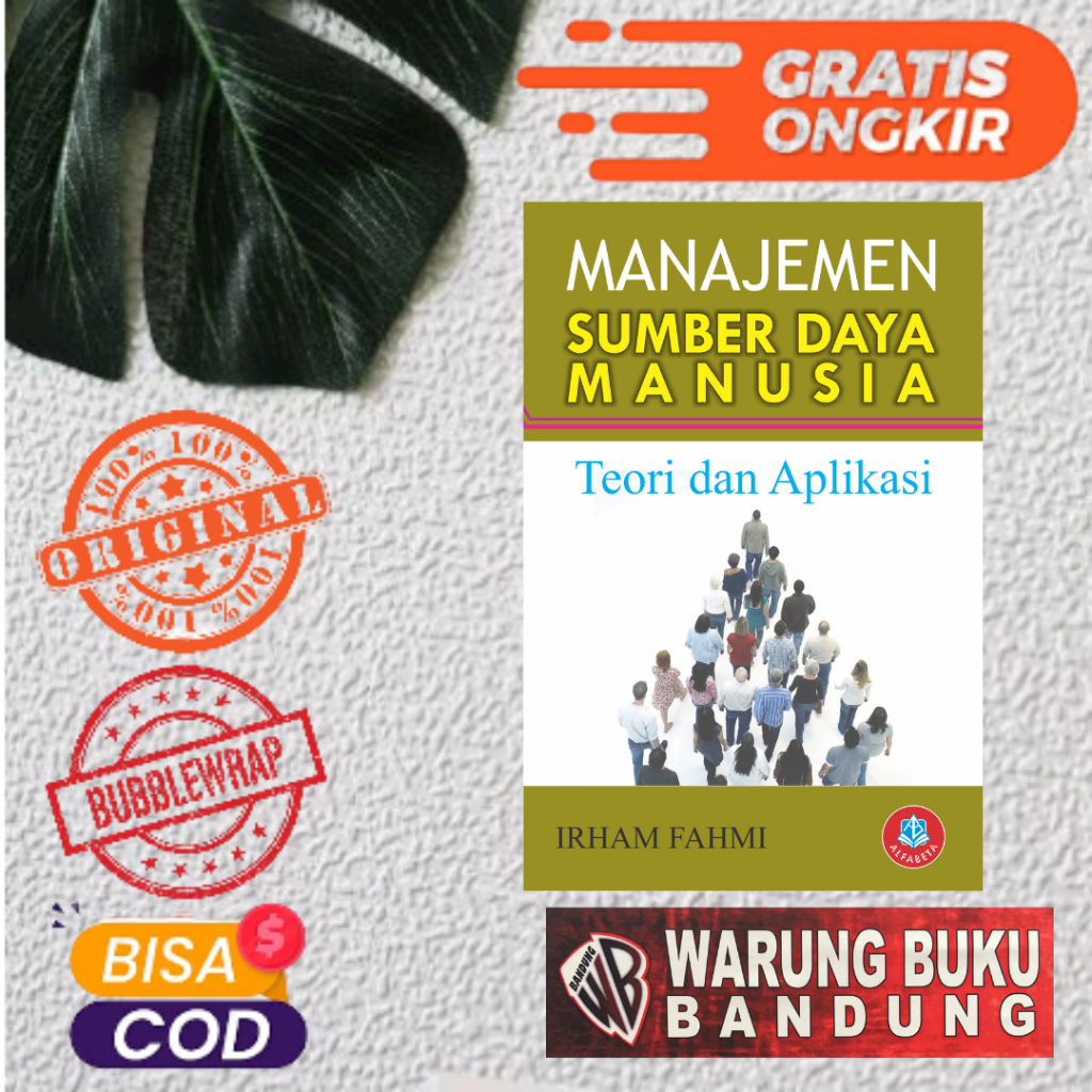 Jual Buku Manajemen Sumber Daya Manusia Teori Dan Aplikasi Irham