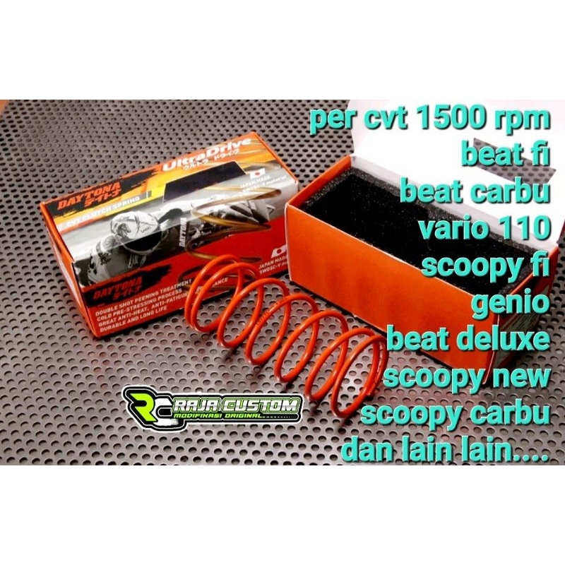 Jual Per CVT Racing Daytona Japan 1500RPM Honda Beat Vario Scoopy 110 ...