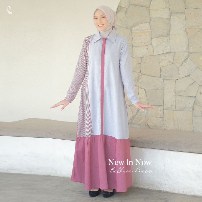 Jual Gamis Simple Busui Katun Bethari Dress By Daily Of Sylla Shopee