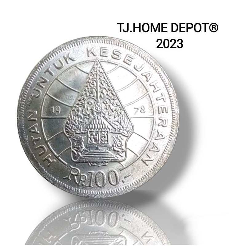 Jual Uang Koin 100 Rupiah Tahun 1978 Nikel Gambar Wayang | Shopee Indonesia