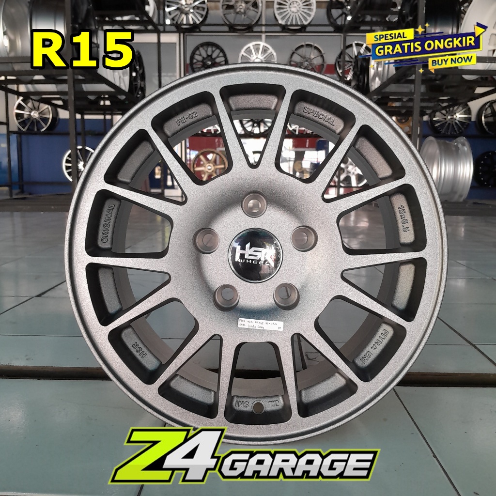 Jual Velg Mobil Rally ring 15 HSR FE02 R15 pcd 5X114,3 bisa buat Ertiga ...