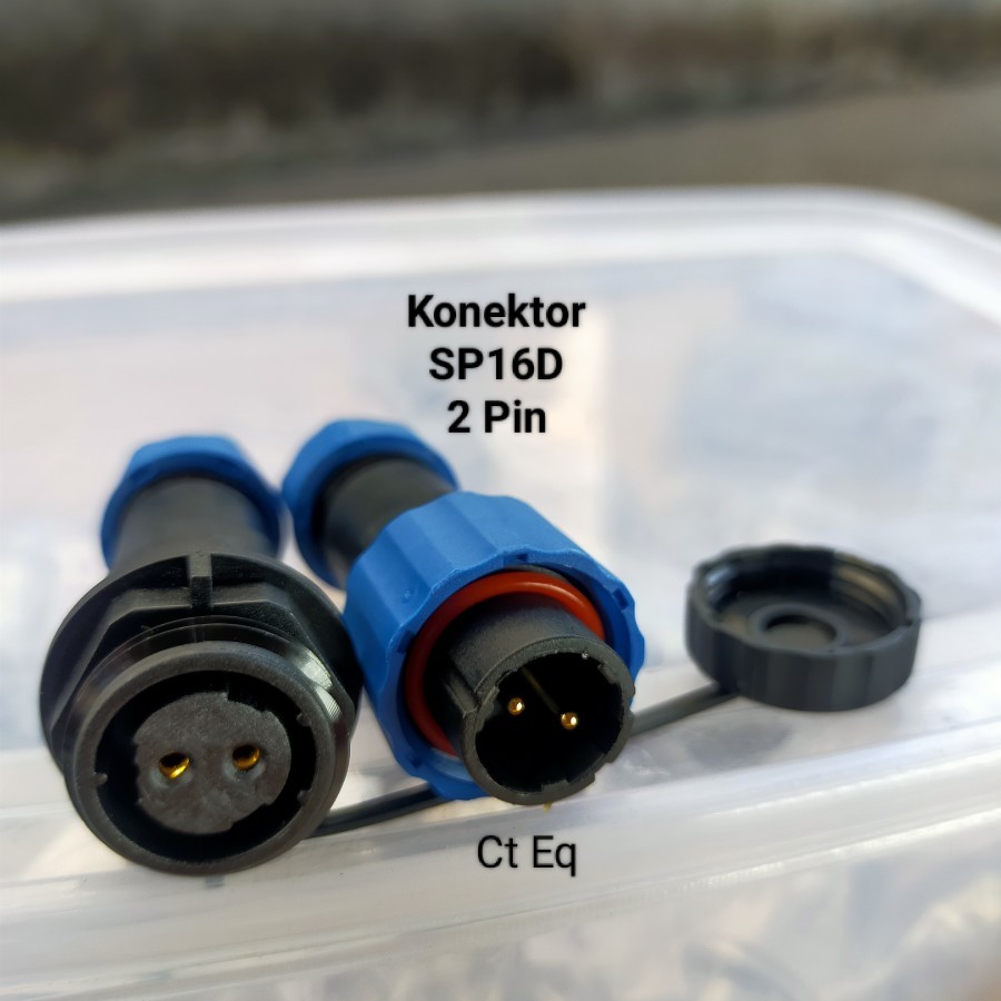 Jual SP16D 2 Pin Konektor Docking IP68 Plug Male n Socket Female 2 Pin ...