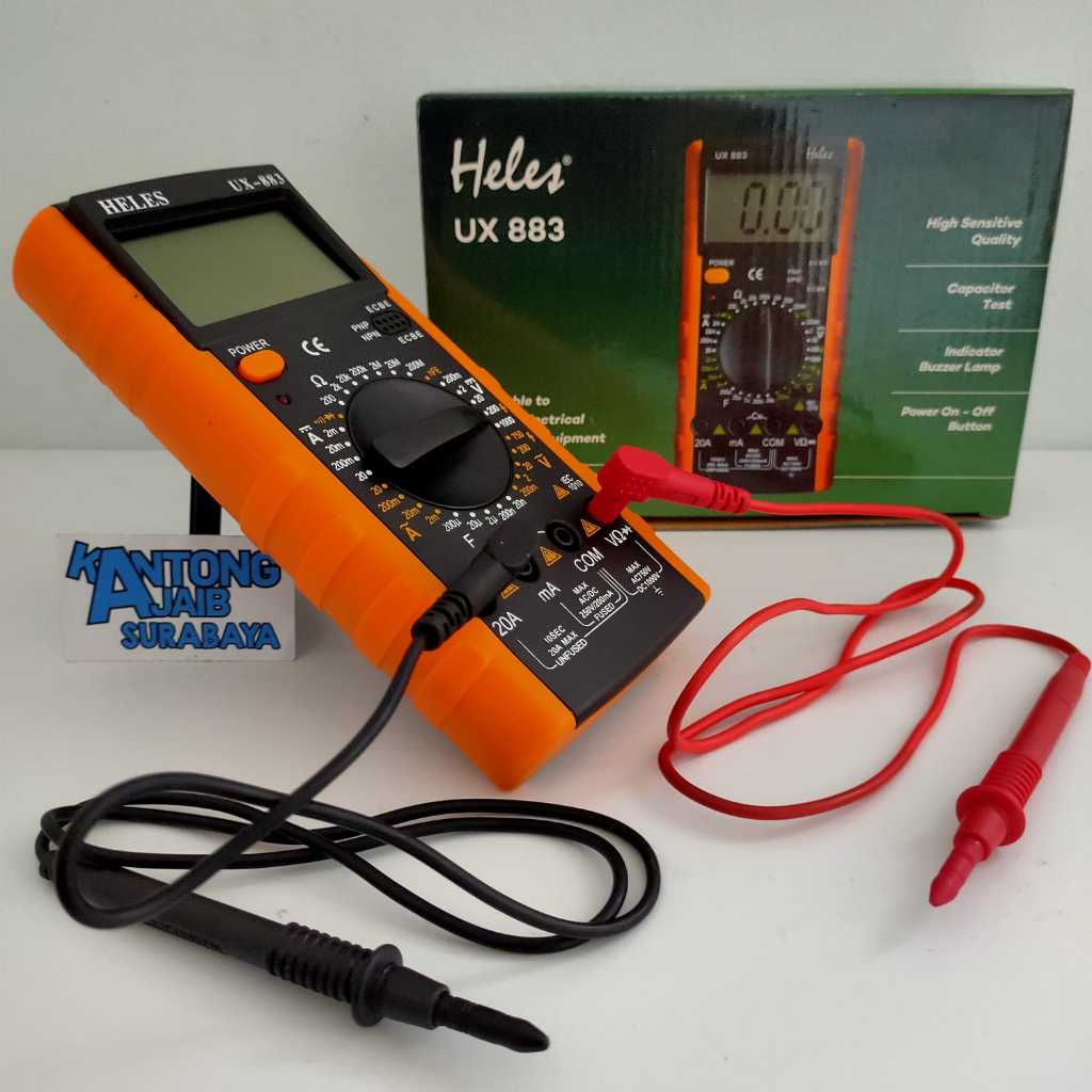 Jual Multitester Heles Digital UX 883 Avometer Digital Heles UX 883 ...