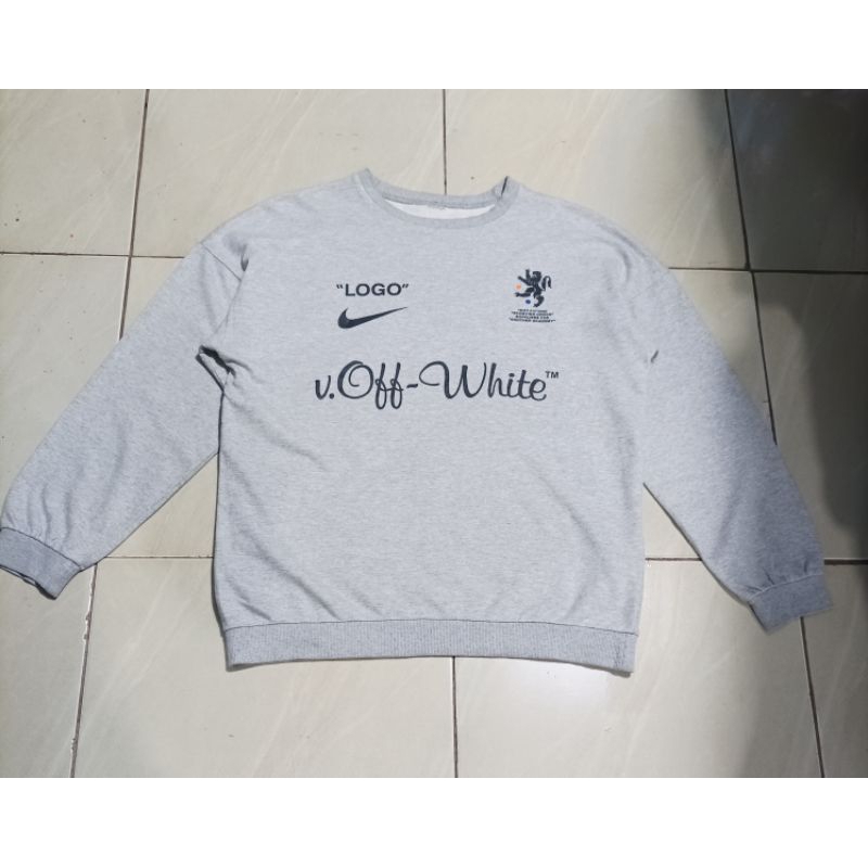 Off white nike crewneck sale