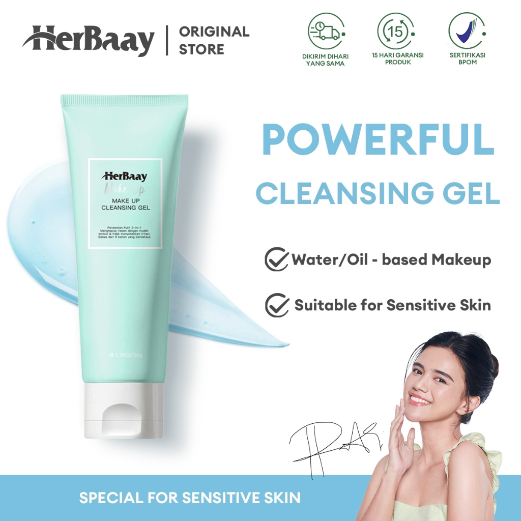 Jual Herbaay Soothing Cleansing Gel Makeup Cleansing Balm Ampuh