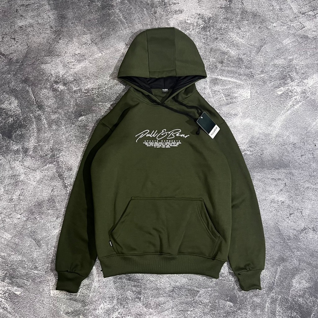 Jaket Sweater Hoodie Pull Bear Update Garments Premium Logo Full Bordir