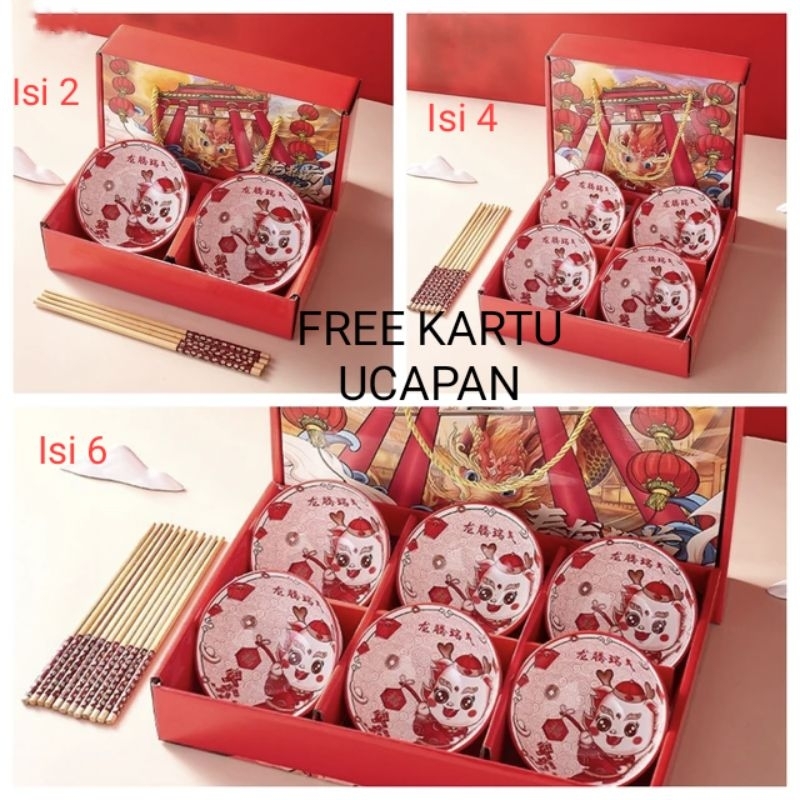 Jual Mangkuk Motif Naga Dragon Bowl Set Hampers Mangkuk Hampers Kado