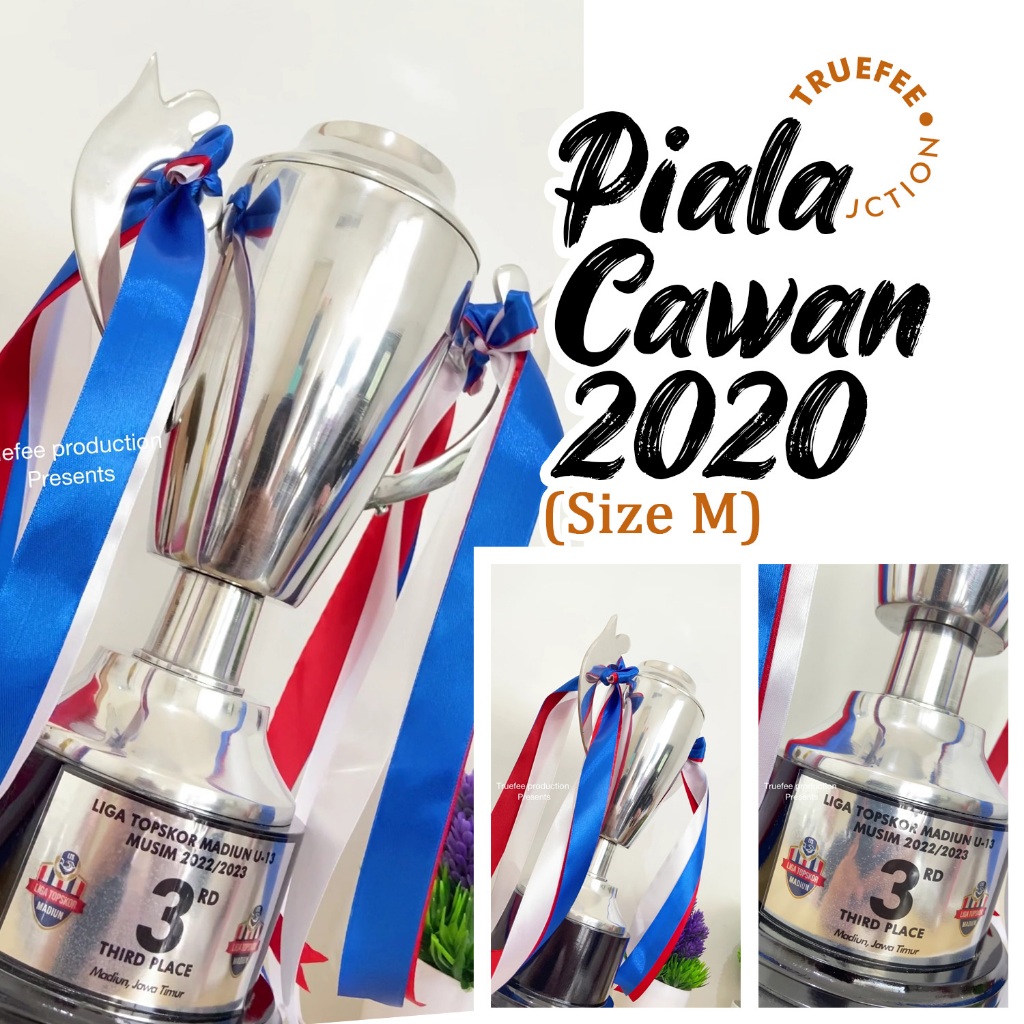 Jual Piala Logam Alumunium Cawan 2020 Size M Unik Artistik Shopee Indonesia 7717