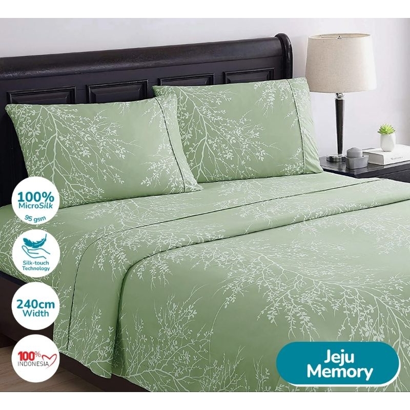 Jual [WIDANI STORE] BED COVER SET SPREI JEJU SAGE // BEDCOVER SET AESTHETIC KOREA Shopee Indonesia