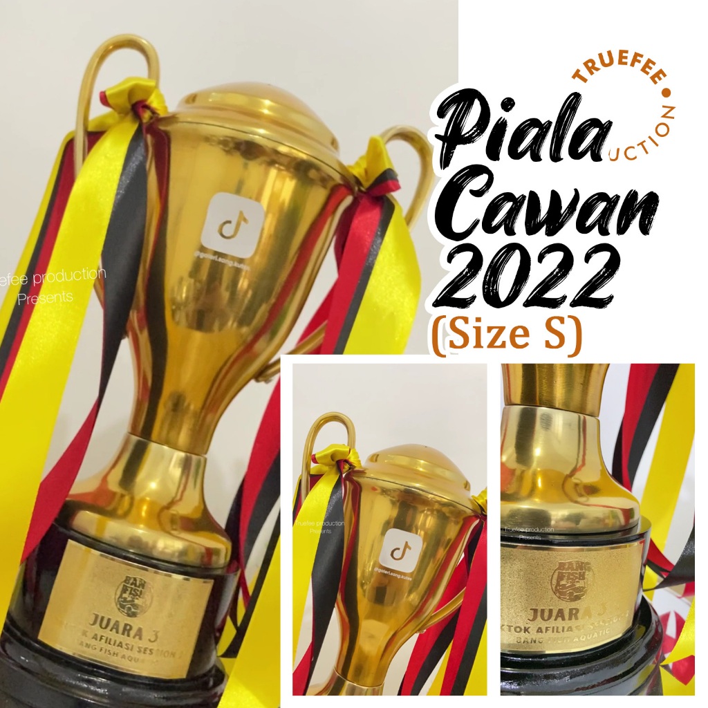 Jual PIALA LOGAM ALUMUNIUM CAWAN 2022 SIZE S CHAMPIONS CUP TROPHY TROPI ...