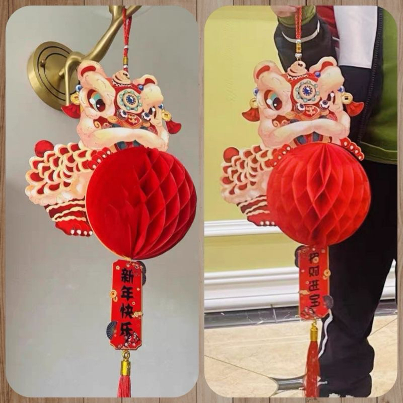 Jual Hiasan Imlek 2024 / Gantungan Dinding Imlek Motif Naga / Tempelan