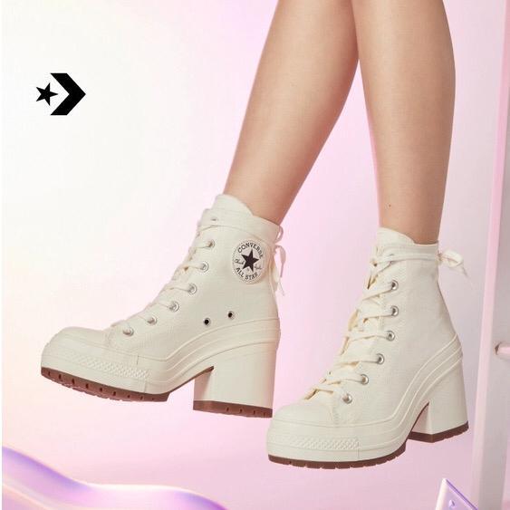 Jual Sepatu Sneakers Wanita Converse Chuck Taylor Deluxe Heels Premium ...