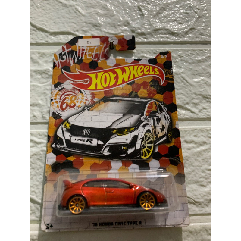 Jual Hotwheels 16 Honda Civic Type R Red Error Tampo Polos Shopee