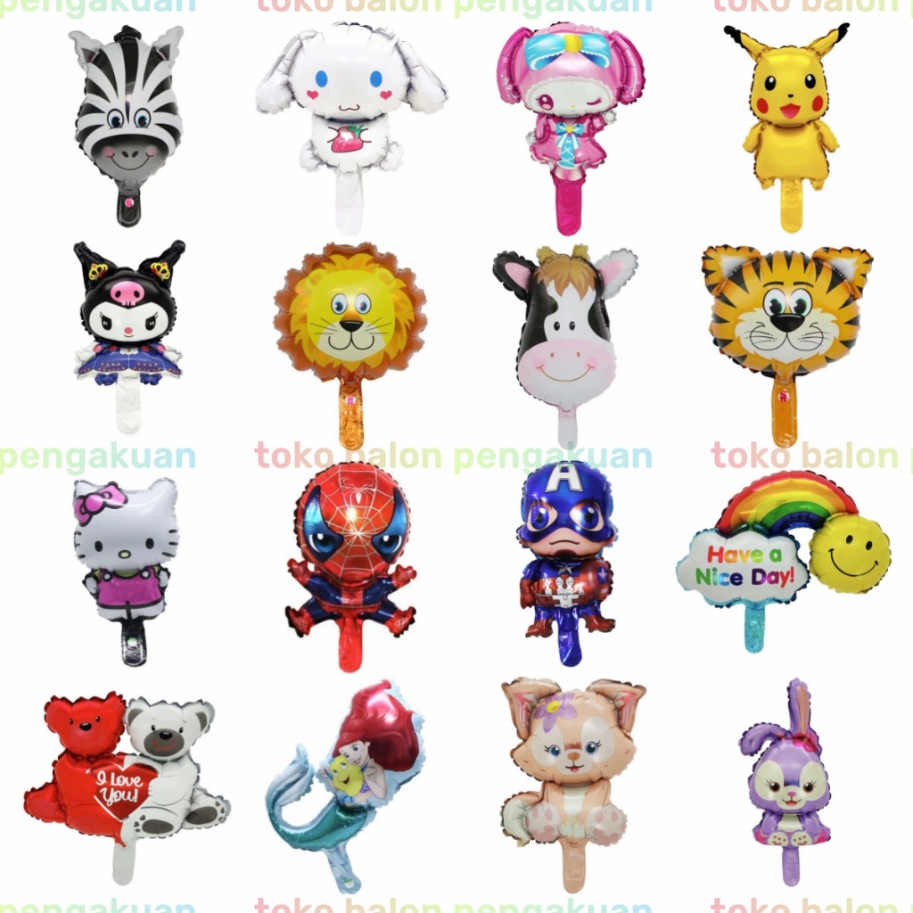 Jual Balon foil kartun Ballon foil karakter cartoon cute balon balon