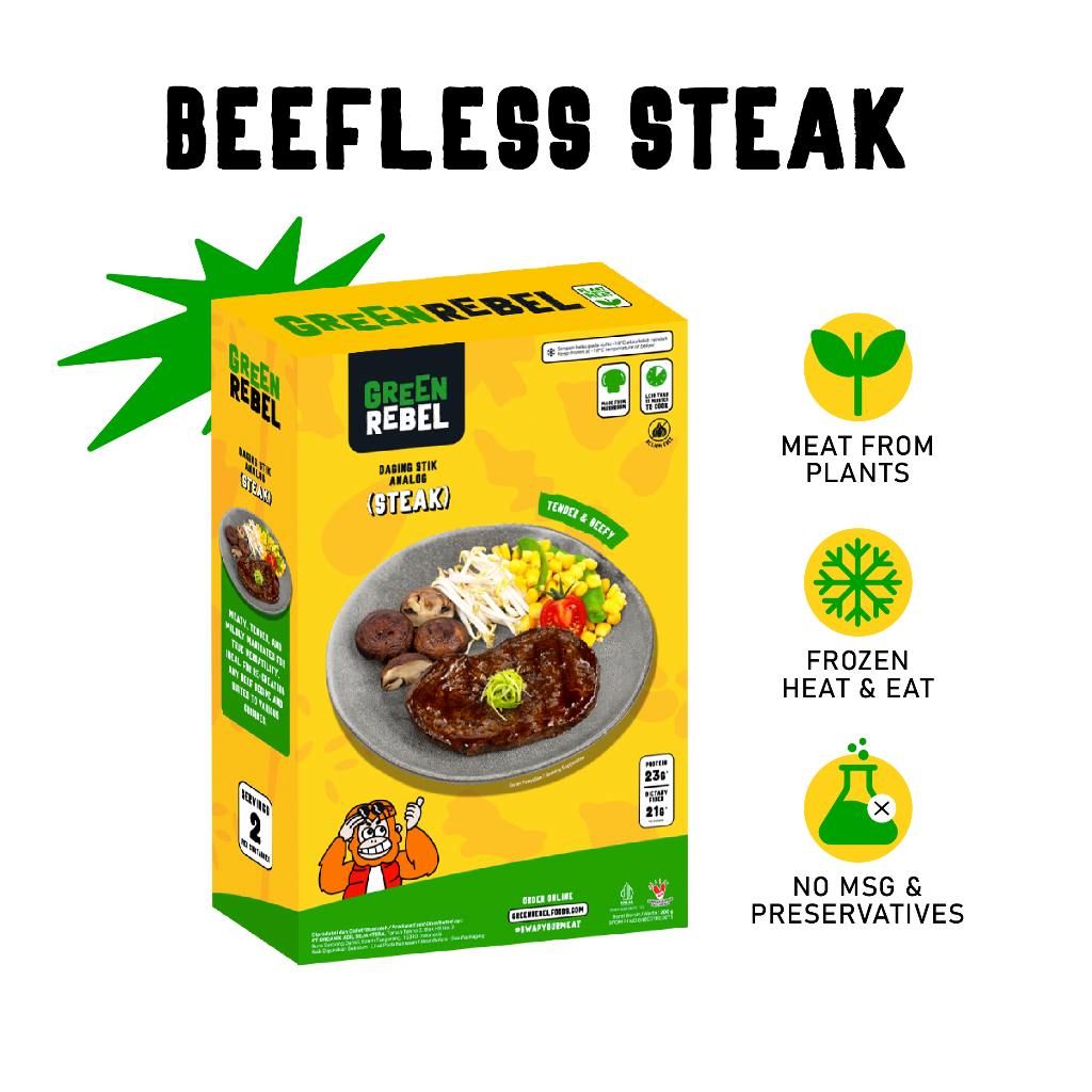 Jual Beefless Steak by Green Rebel Plant Based Vegan Beef Shopee