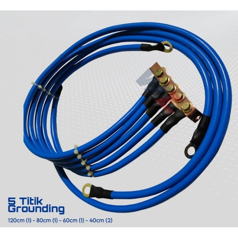 Jual Ground Wire Kit Kabel Grounding Massa Mobil 12mm 5 titik | Shopee ...