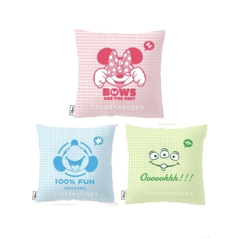 Jual Bantal Miniso Disney Smile Faces Collection Grid Pillow Shopee Indonesia