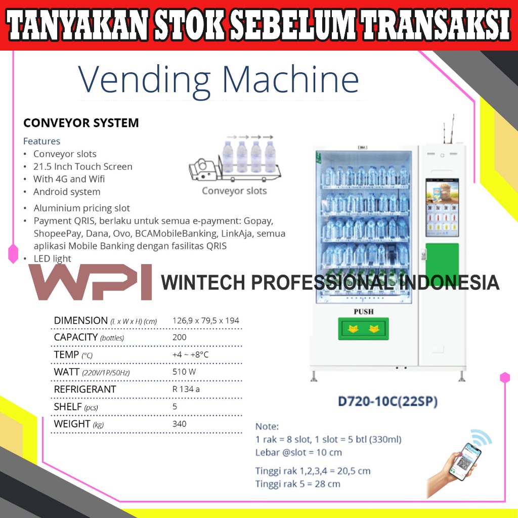 Jual Gea D C Sp Vending Machine Mesin Pendingin Jual Otomatis