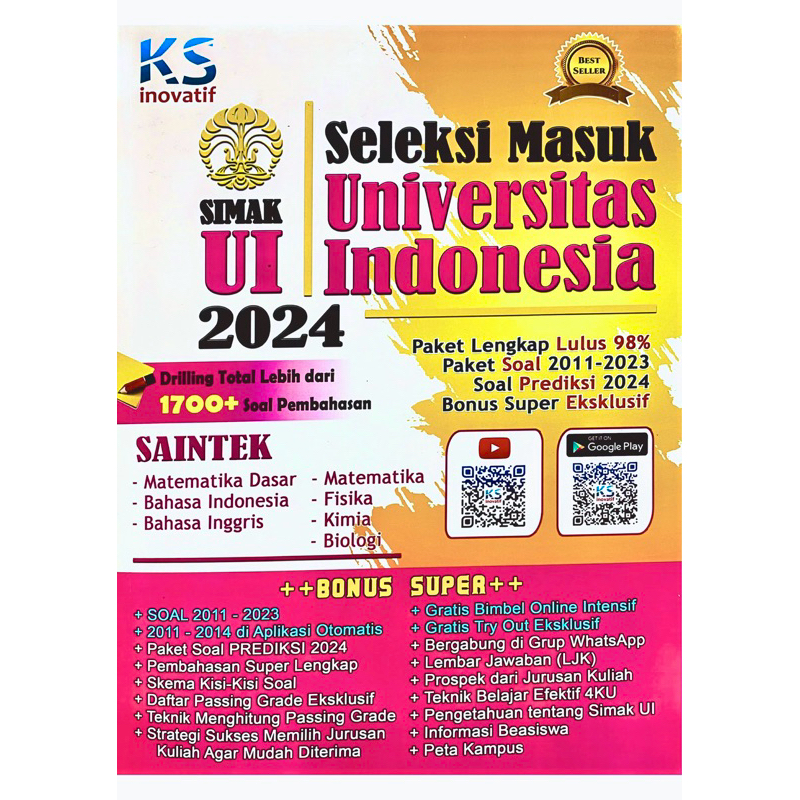 Jual Buku SIMAK UI 2024 Saintek | Shopee Indonesia