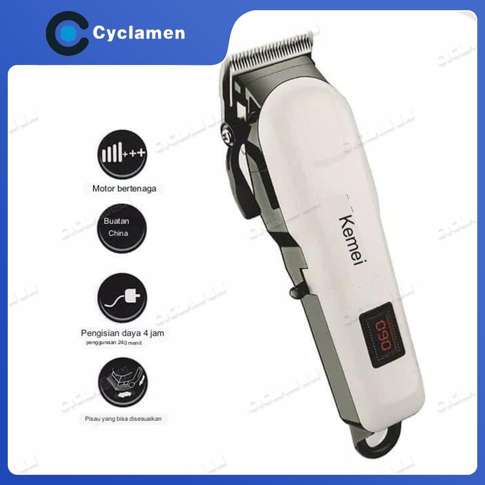 Jual Kemei KM-809A LCD Cordless Hair Clipper Mesin Cukur/ clipper hair ...