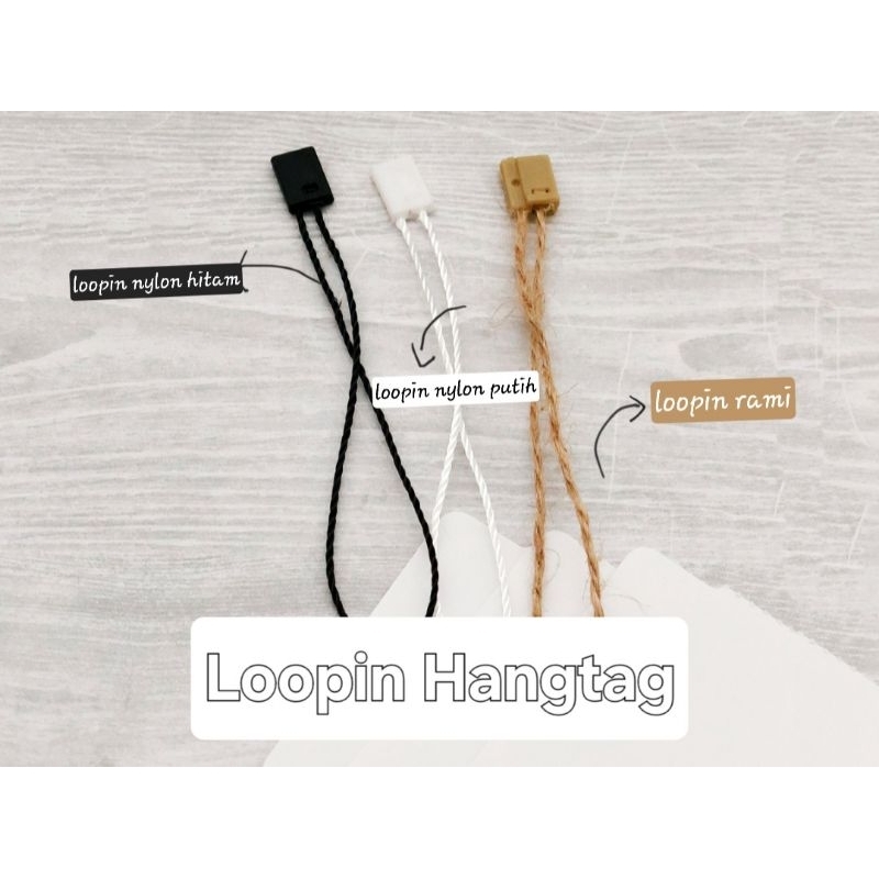 Jual [isi 25pcs] Loopin Tali Hangtag | Shopee Indonesia
