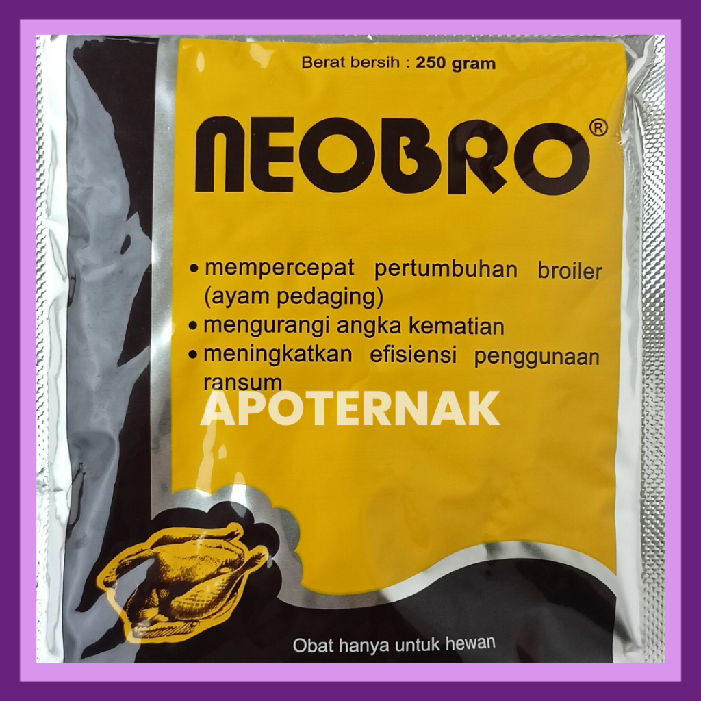Jual NEOBRO 250 gr | Multivitamin Penambah Berat Bobot Penggemuk Ayam ...