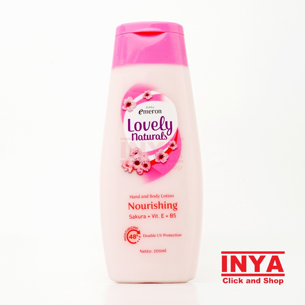 Jual Emeron Lovely Naturals Nourishing Sakura 200ml Hand Body Lotion