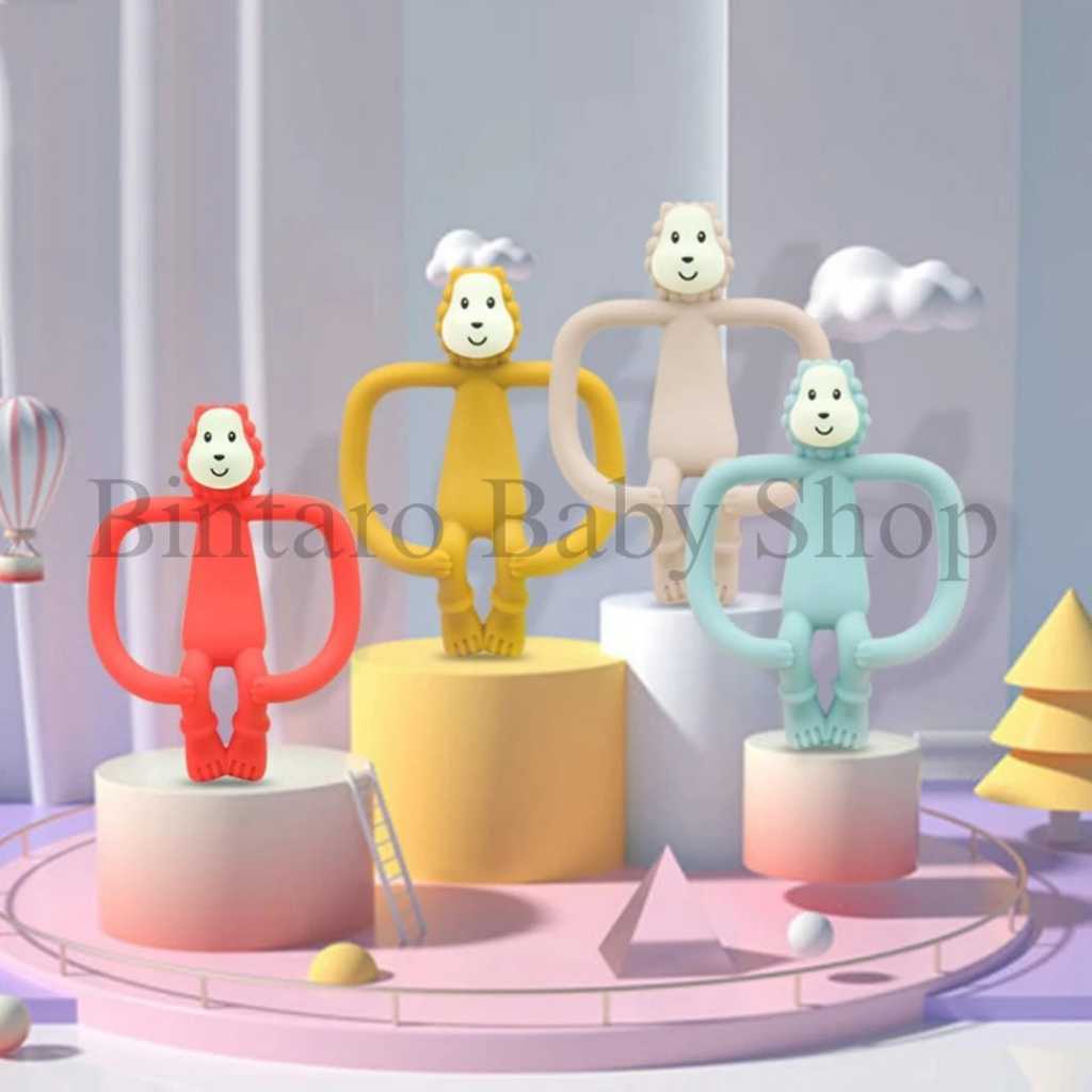 Jual GIGITAN BAYI BENTUK MONKEY / TEETHER GIGITAN BAYI MONKEY BPA FREE