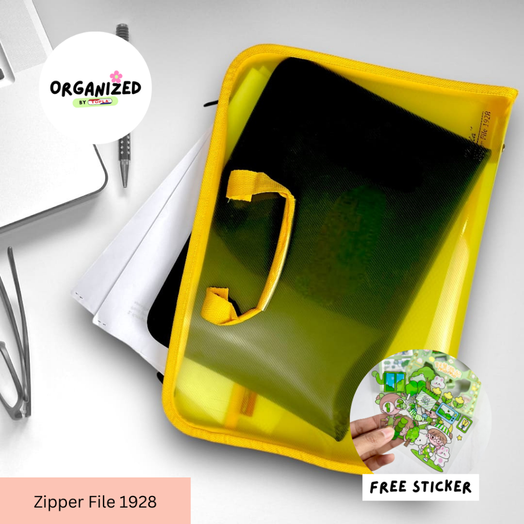 Jual Topla zipper File 1928 map dokumen kertas berkas tenteng anti air ...