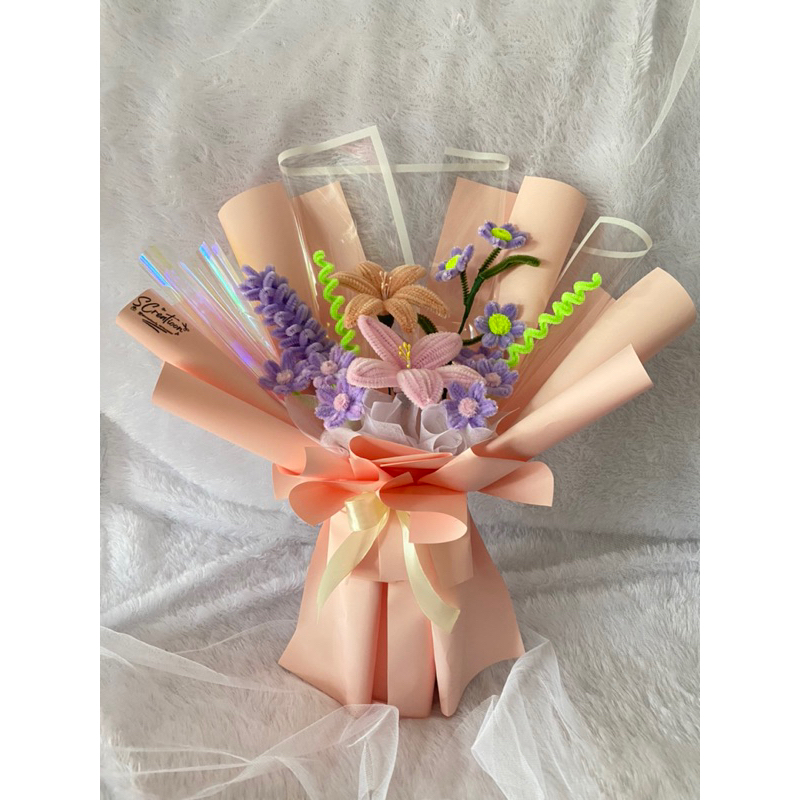 Jual bucket bunga kawat bulu | Shopee Indonesia