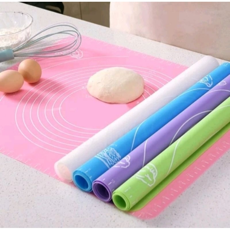 Jual alas adonan kue roti silikon 50x40 & 30x40 silicone mat | Shopee ...