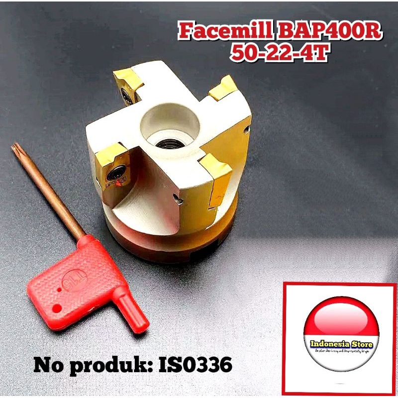 Jual Facemill BAP400R 50 - 22 - 4T pisau milling 50mm for insert APMT ...