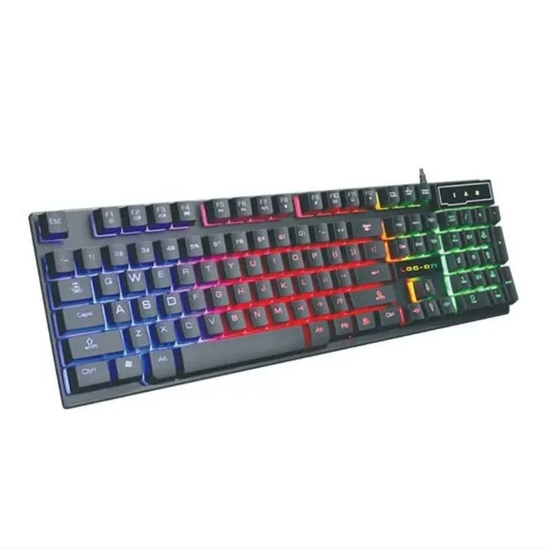Jual LOG ON GAMING Keyboard+Mouse RGB LO-KM01 USB CABLE (1 SET ...