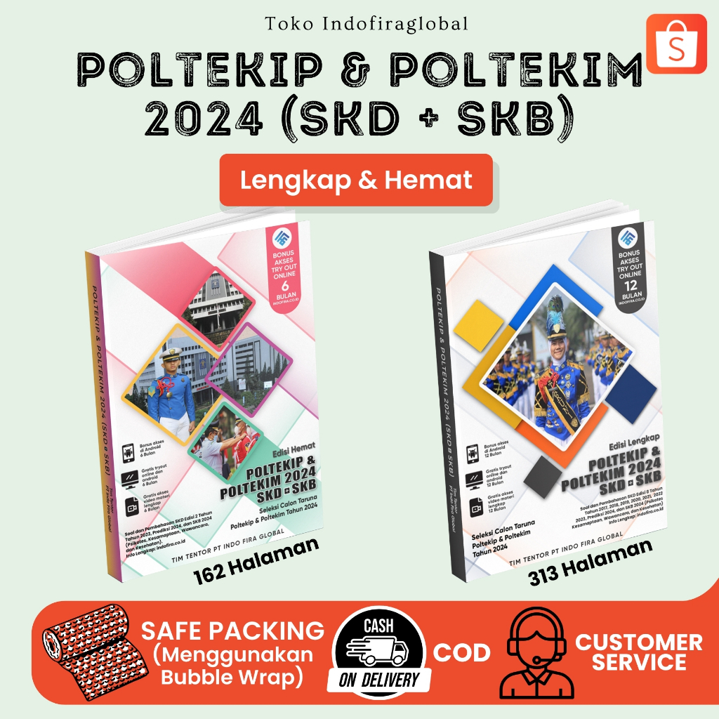 Jual Terbaru Buku POLTEKIP & POLTEKIM 2024 [SKD + SKB] (Edisi Lengkap ...