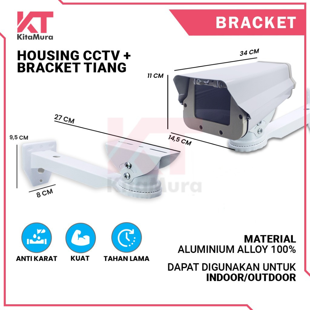 Jual Housing + Bracket CCTV || Tiang CCTV Outdoor | Shopee Indonesia