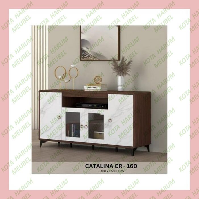 Jual credenza ayana catalina cr 160 kayu meja tv bufet buffet