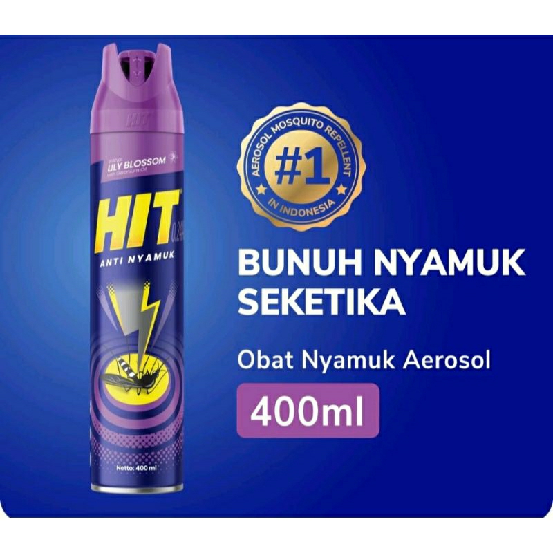 Jual Hit Aerosol Semprot Kecoa Lalat Serangga 400ml - 165ml Obat Nyamuk ...