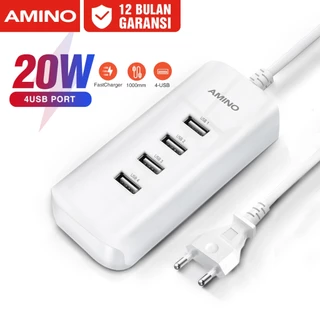 AMINO 4 USB Port Multi Port Charger Fast Charger LED Function 5V 2A 20W