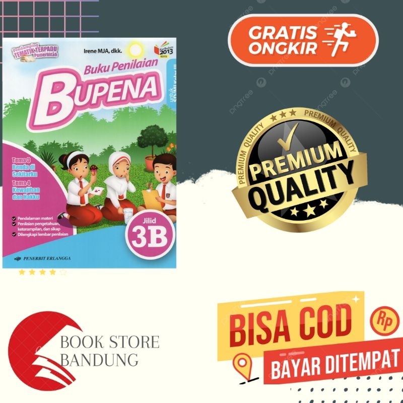 Jual Buku Penilaian BUPENA Jilid 3B Untuk SD/MI Kelas 3 Kurikulum 2013 ...