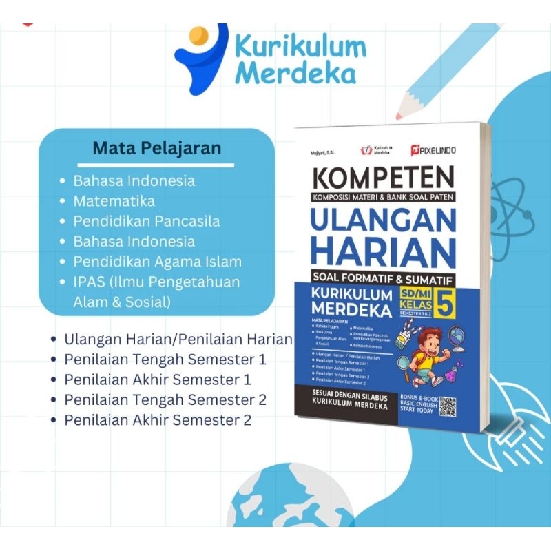 Jual BUKU ANAK SD / Buku Ulangan Harian Kurikulum Merdeka Kelas 1, 2, 3 ...