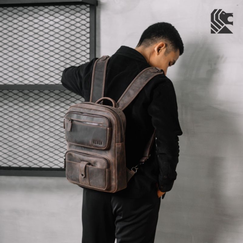 Jual REVEN LEATHER - Tas Punggung Ransel Osiris Backpack Pria Kulit ...