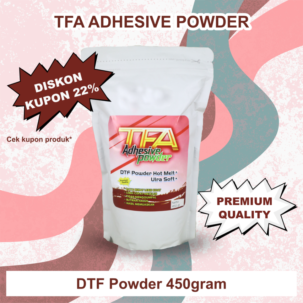 Jual TFA Adhesive (DTF) Powder 450g | Shopee Indonesia