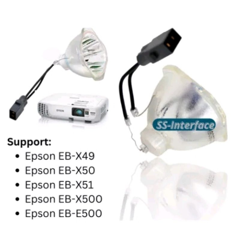 Jual New Lampu proyektor projector Epson EB-X49 EB-X50 EB-X51 EB-X500 ...