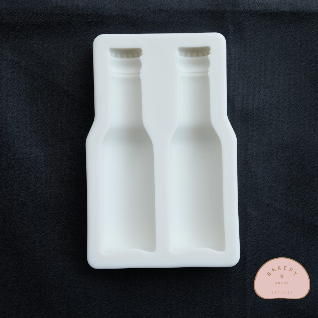 Jual NEW // MOLD CETAKAN SILIKON MODEL BOTOL ISI 2 / MOULD ALAT HIAS ...