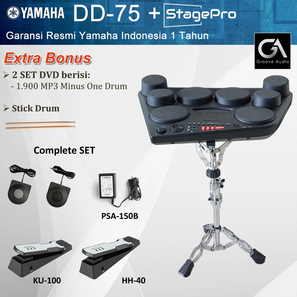 Jual Yamaha DD75 Complete Package - Compact Digital Drum / DD 75 ...