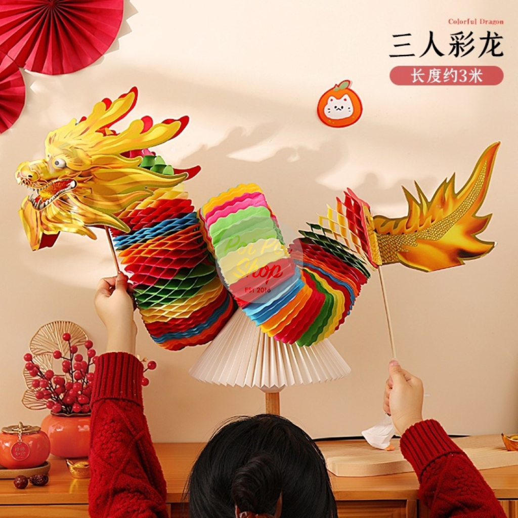 Jual Hiasan Naga Tarik Hiasan Gantungan Imlek CNY Ornamen Naga